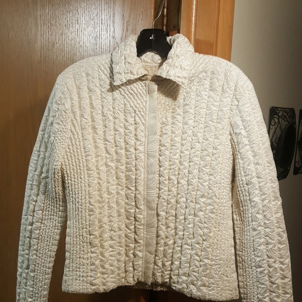 "UBU" Crinkle Collared Jacket